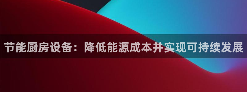 尊龙凯时取款一直支付中：节能厨房设备：降低能源成本并实现可持