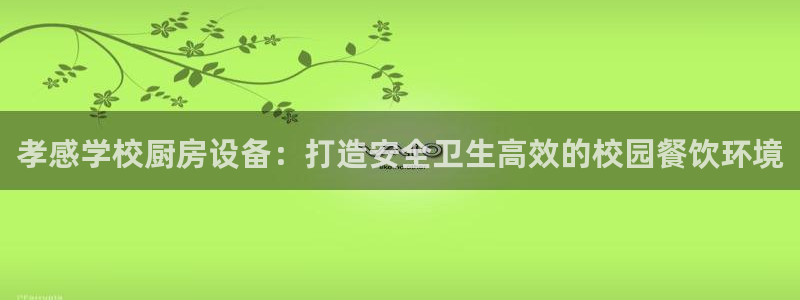 尊龙凯时老板是谁：孝感学校厨房设备：打造安全卫生高效的校园餐